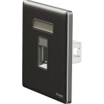 Schneider Electric 施耐德電氣 NUX31RJ6_SS UNICA X 單位RJ45 6類數據插座 (Keystone面板備防塵活門) (炫星銀)